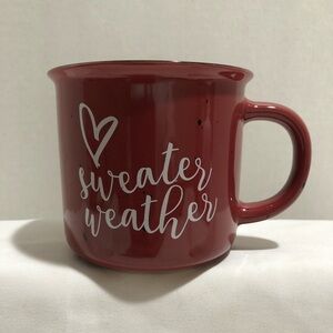Sweater Weather Coffee Mug, 15 oz, Maroon